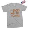 books and cats and coffee Exclusive T-shirt