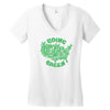 going green Women's V-Neck T-Shirt