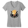 funny black gamming Women's V-Neck T-Shirt
