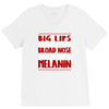 big lips natural hair V-Neck Tee