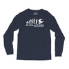 evolution of snowboarding funny Long Sleeve Shirts
