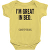 great in bed Baby Bodysuit