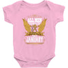 All Men Are Created Equal But Only The Best Are Born In January Baby Bodysuit