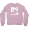 silver edition train insaiyan dragonball z insane bodybuilding goku Crewneck Sweatshirt