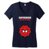 Superhero On The Way Women's V-Neck T-Shirt