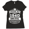Made In 1940 And Still Awesome Ladies Fitted T-Shirt
