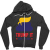 trump it like its hot Zipper Hoodie