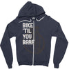 bike 'til you barf Zipper Hoodie