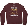 june  girl is a perfect combination of princess and warrior Crewneck Sweatshirt