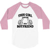 This Girl Loves Her Boyfriend 3/4 Sleeve Shirt