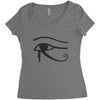eye of horus Women's Triblend Scoop T-shirt
