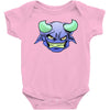 blue monster with horns Baby Onesie