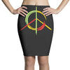 peace simbol Pencil Skirts
