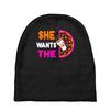She Wants The D - Dunkin Donuts Baby Beanies