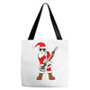 rock star santa claus father christmas Tote Bags