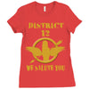 District 12 We Salute You Ladies Fitted T-Shirt
