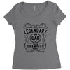 The Legendary Dad World Champion Women's Triblend Scoop T-shirt