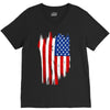 sa distress flag cool american V-Neck Tee