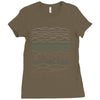 linear landscape Ladies Fitted T-Shirt