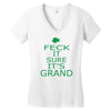 keep calm ireland Women's V-Neck T-Shirt