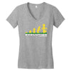 evolution of lego man Women's V-Neck T-Shirt