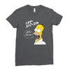 Homer Simpson Ladies Fitted T-Shirt