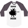 fortnite sniper inside 3/4 Sleeve Shirt