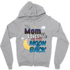 mom moon&amp;back Zipper Hoodie