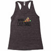 merry crustmas christmas pizza Racerback Tank