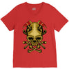 skull axe V-Neck Tee