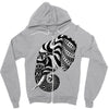 elephant ornate Zipper Hoodie