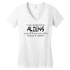 funny t shirt i was abducted by aliens &amp; all i got was this lousy t sh Women's V-Neck T-Shirt