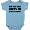 red head hair Baby Onesie