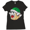 mario turtle Ladies Fitted T-Shirt