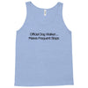 funny t shirt official dog walker. Tank Top