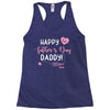 Happy Fathers Day Daddy Racerback Tank
