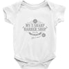 my t sharp barber shop Baby Onesie