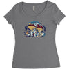 stoned in wonderland Women's Triblend Scoop T-shirt