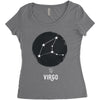 Virgo Zodiac Sign Minimal Design Women's Triblend Scoop T-shirt