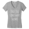 take the long way home Women's V-Neck T-Shirt