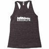 brooklyn city skyline silhouette Racerback Tank