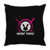 nerf this! (2) Throw Pillow