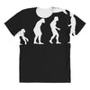 banksy funny human evolution indie All Over Women's T-shirt