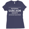 national sarcasm society Ladies Fitted T-Shirt