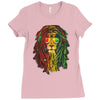 rasta lion Ladies Fitted T-Shirt