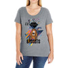 who loves bassets Ladies Curvy T-Shirt