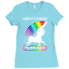 look it's a magical fck unicorn funny Ladies Fitted T-Shirt