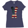 jake paul x american flag Ladies Fitted T-Shirt