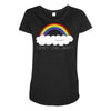 i don't care, okay Maternity Scoop Neck T-shirt