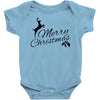 merry christmas flower Baby Bodysuit